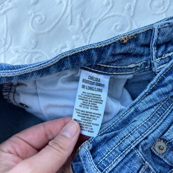 Aeropostale Chelsea Low Rise Bootcut Curvy Jeans 00 Long - Picture 3 of 9